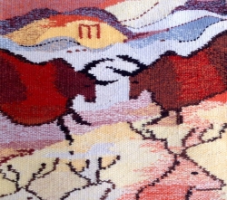 Lascaux Bulls, 13 in x 13 in